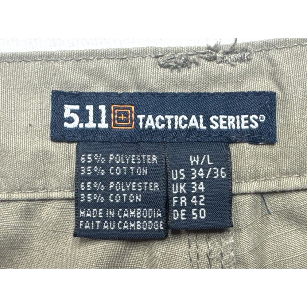 5.11 Tactical Series Men's Straight Leg Tactical Cargo Pants - 34x36 (32x34.5) - Picture 4 of 4